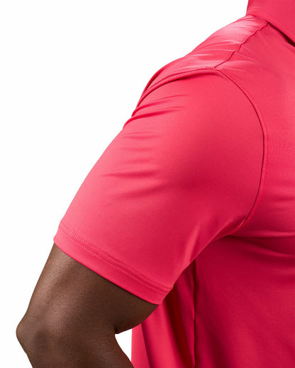 Black Clover Men's Versatile Pink Soft Stretch Polo