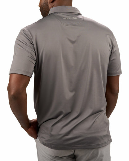 Black Clover Men's Versatile Grey Soft Stretch Polo