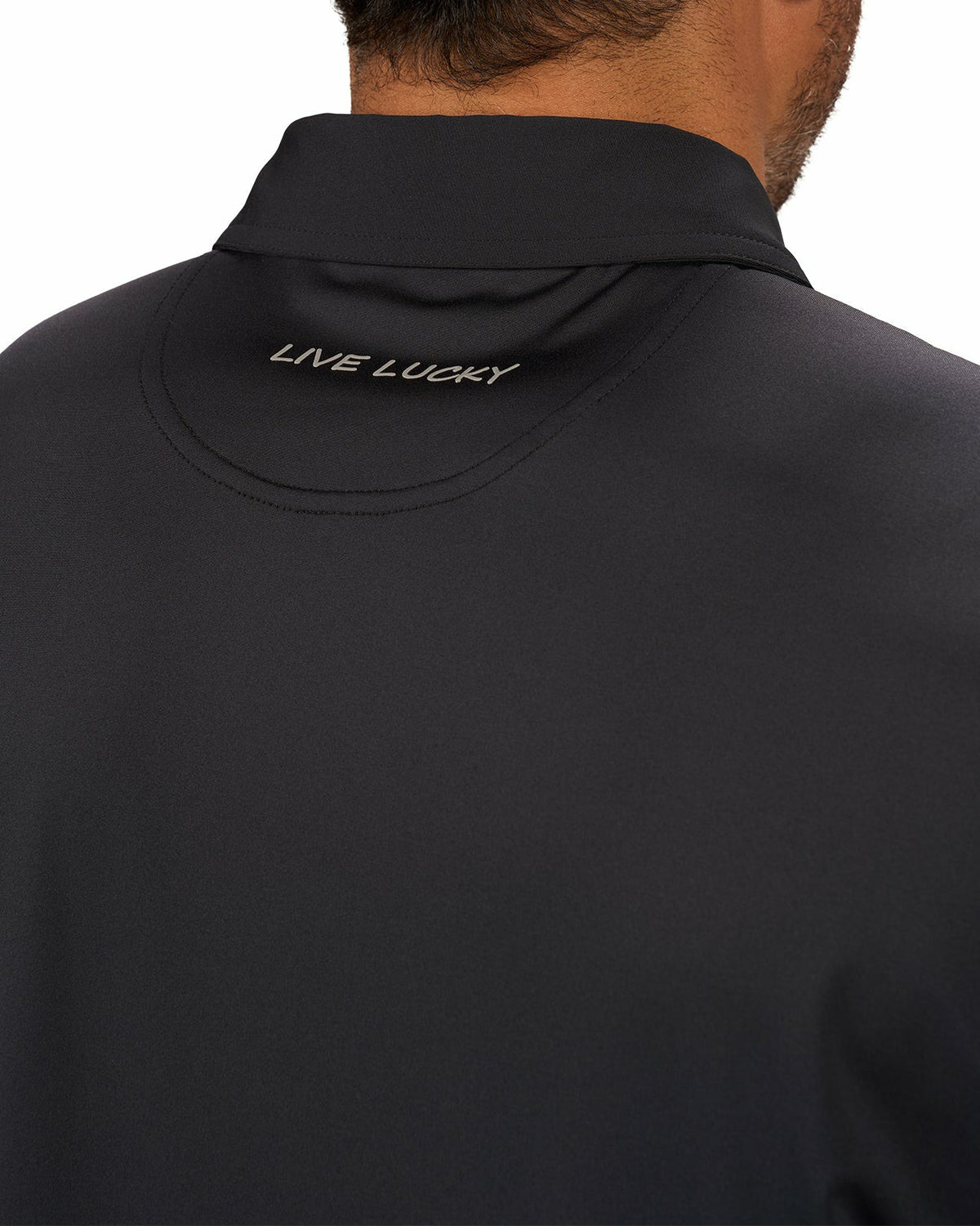 Black Clover Men's Versatile Black Soft Stretch Polo