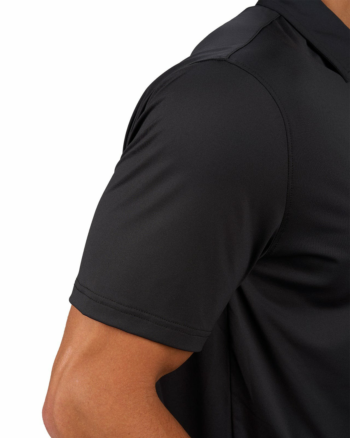 Black Clover Men's Versatile Black Soft Stretch Polo