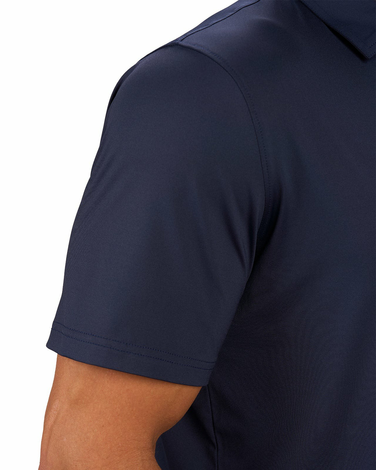 Black Clover Men's Versatile Navy Soft Stretch Polo