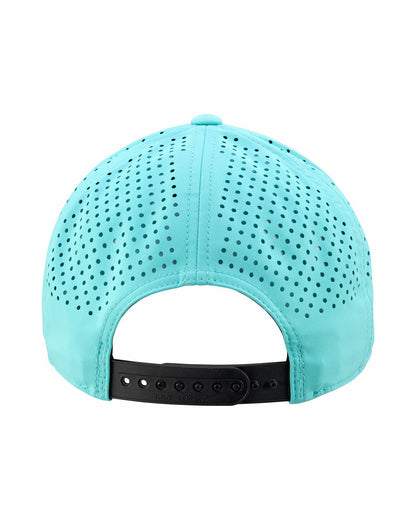 Black Clover Breathable Blue Golf Hat with Rope and Patch