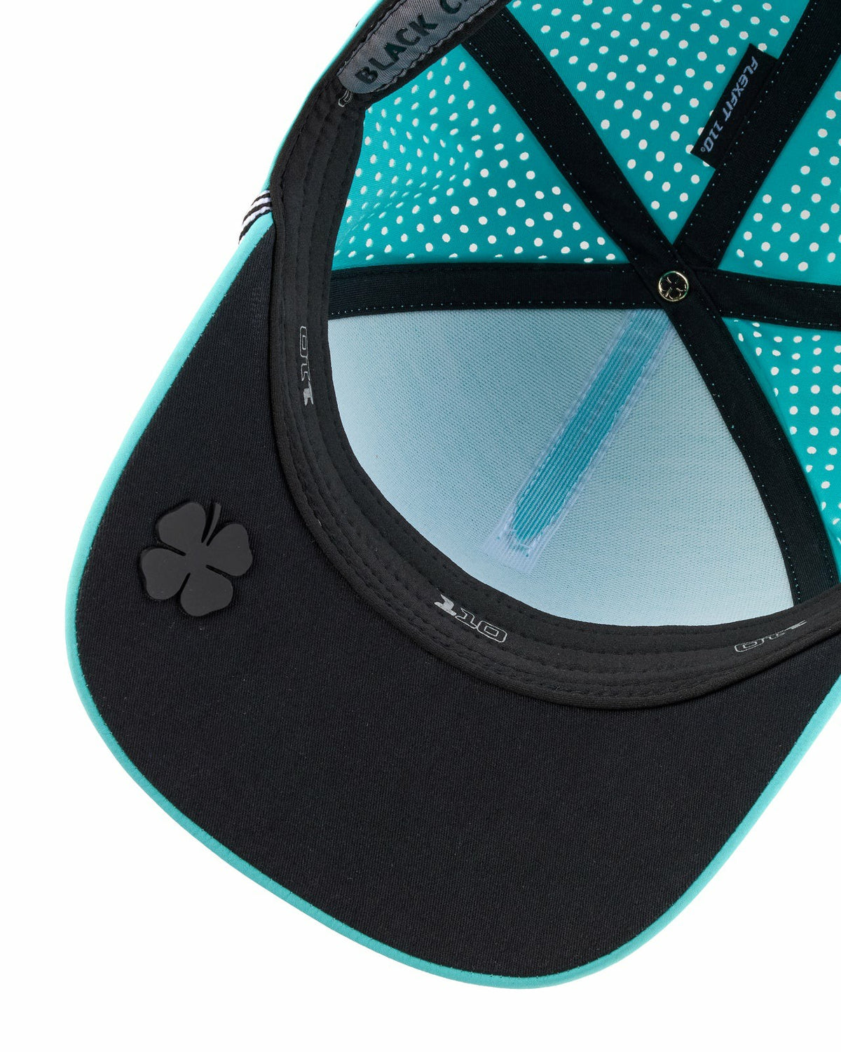 Black Clover Breathable Blue Golf Hat with Rope and Patch