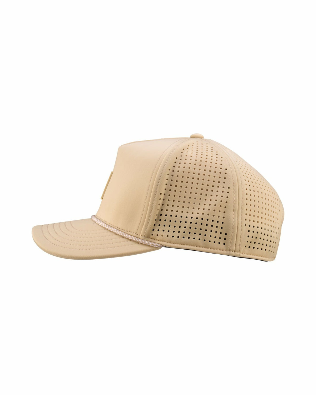Black Clover Trendy Unisex Tan Summer Rope Snapback Hat with Clover Patch