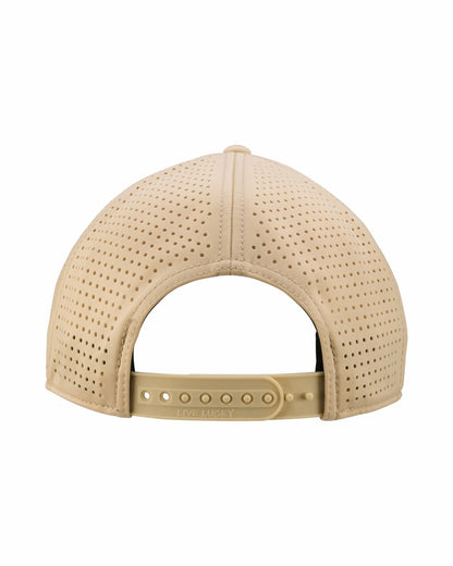Black Clover Trendy Unisex Tan Summer Rope Snapback Hat with Clover Patch