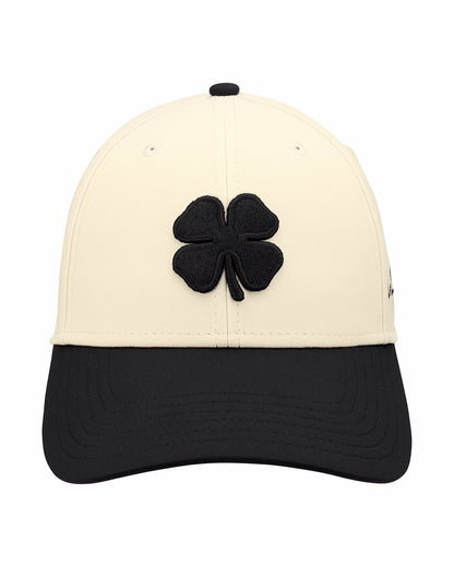 Black Clover Cream and Black Premium Clover Hat for Golf and Lifestyle