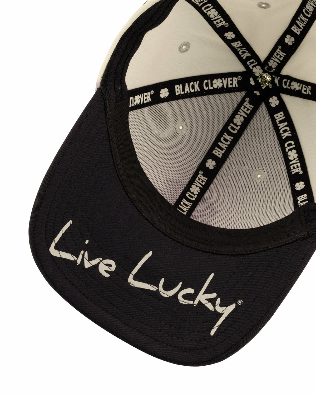 Black Clover Cream and Black Premium Clover Hat for Golf and Lifestyle