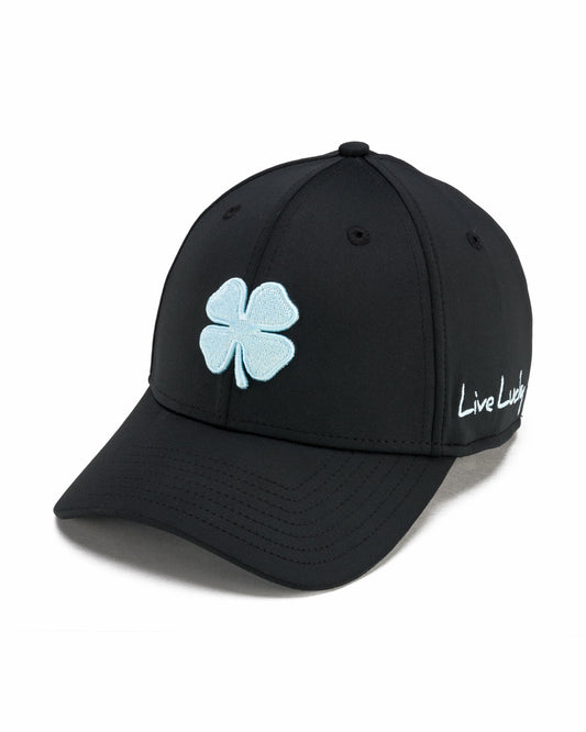 Black Clover Mint Green and Black Premium Clover Hat for Golf and Lifestyle