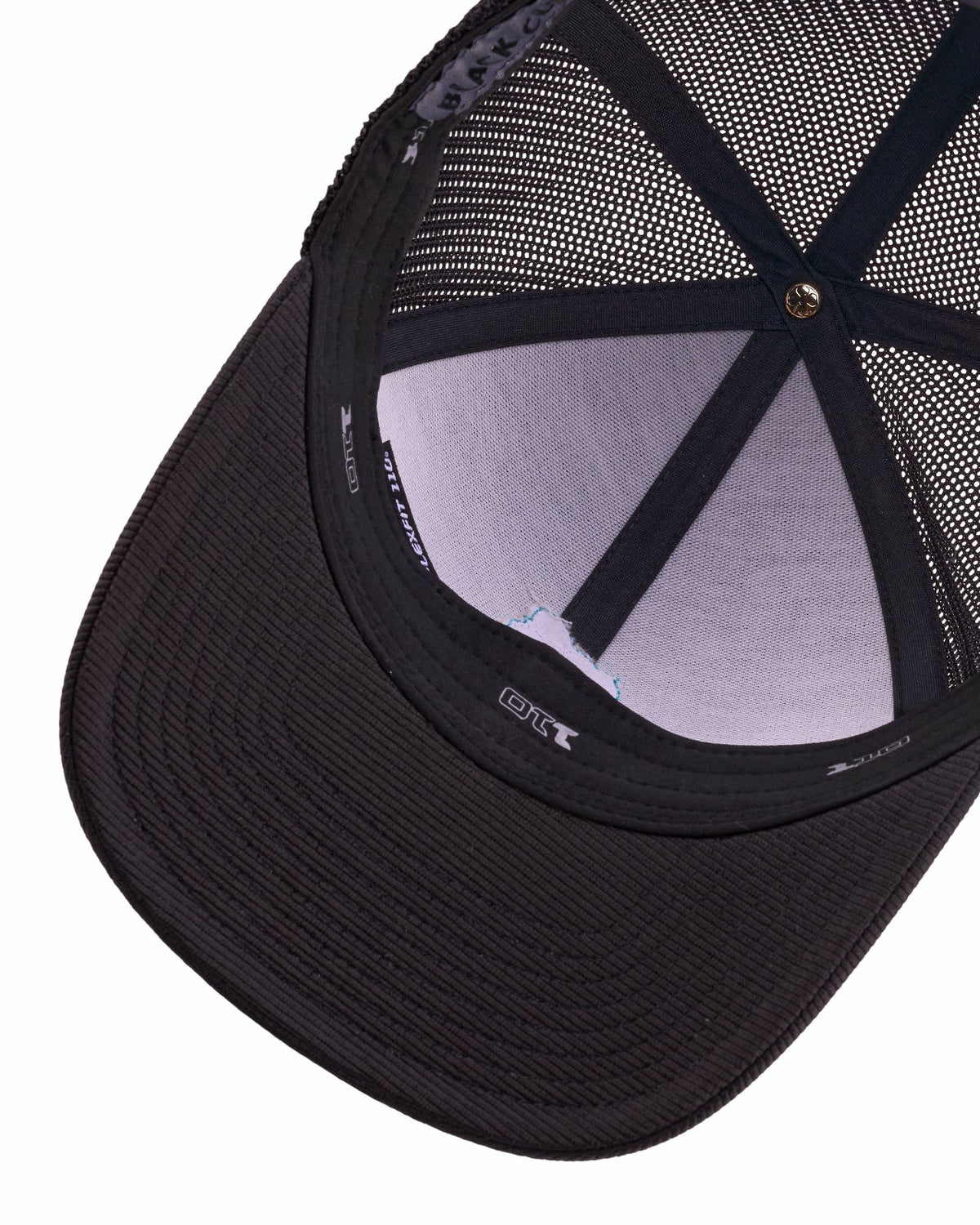 Black Clover Playful Black and Blue Hat for Golf and Lifestyle