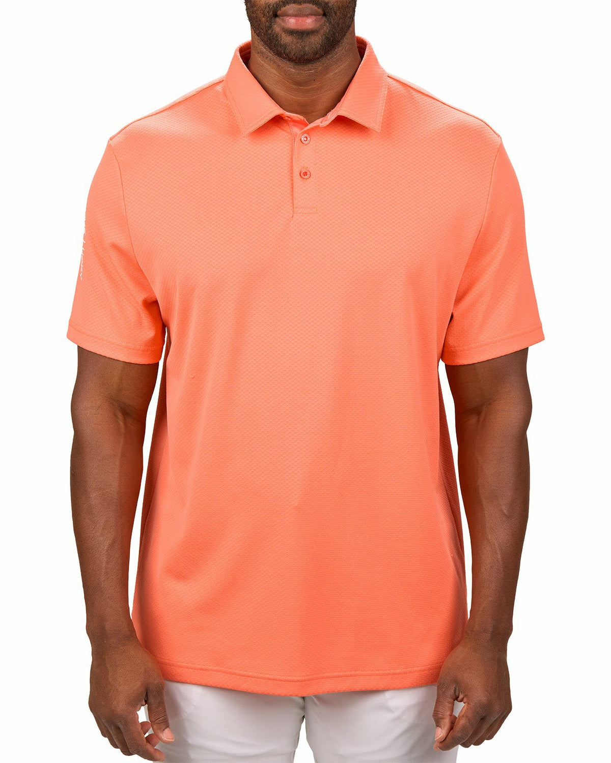 Black Clover Performance Men's Coral Golf Polo