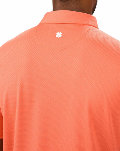 Black Clover Performance Men's Coral Golf Polo