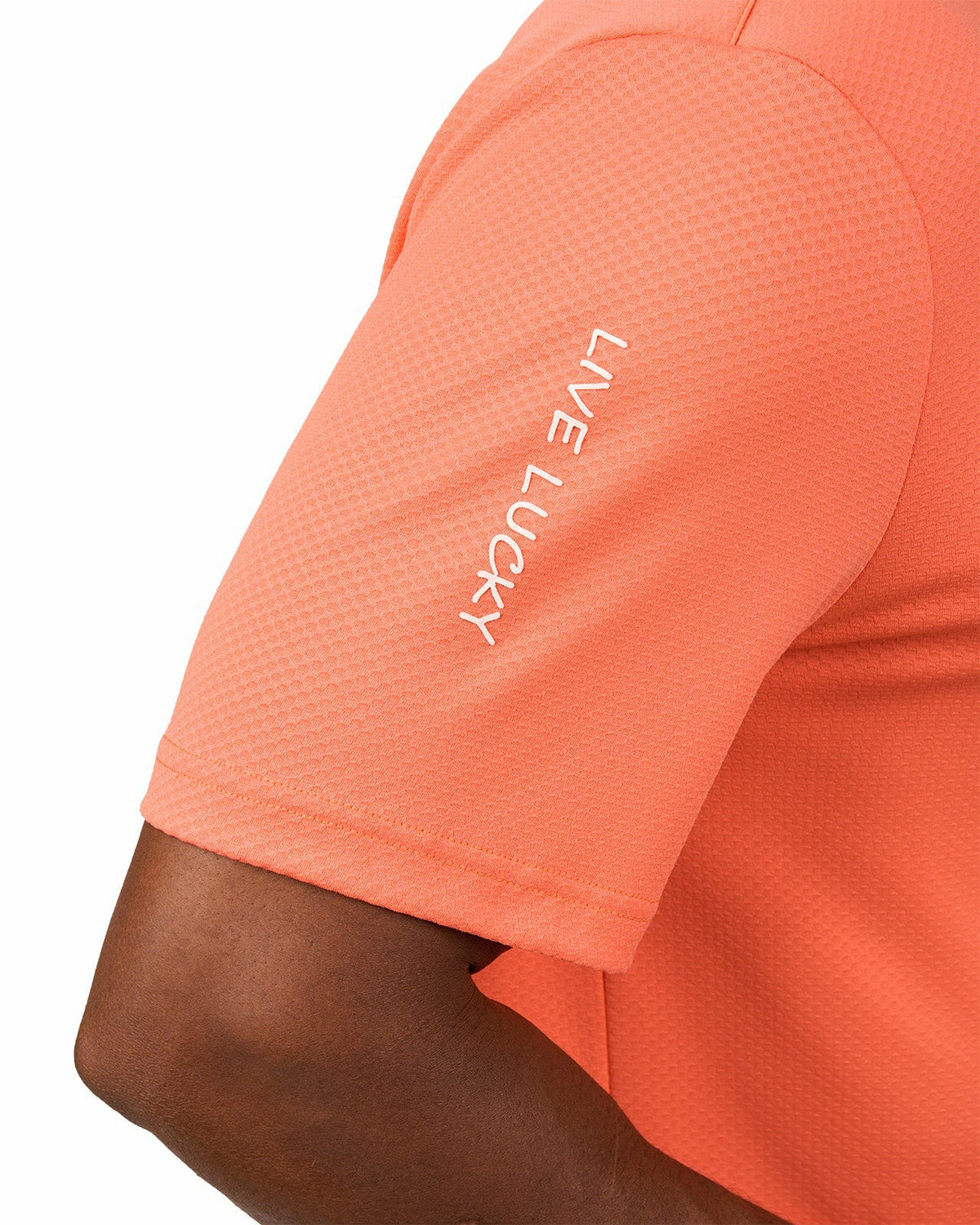 Black Clover Performance Men's Coral Golf Polo