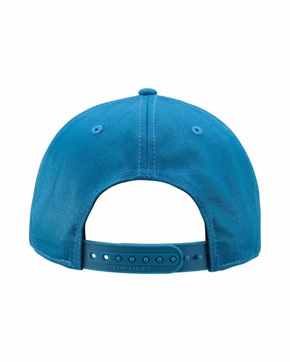 Black Clover Trendy Vintage-Inspired Blue Hat with Red Rope Brim