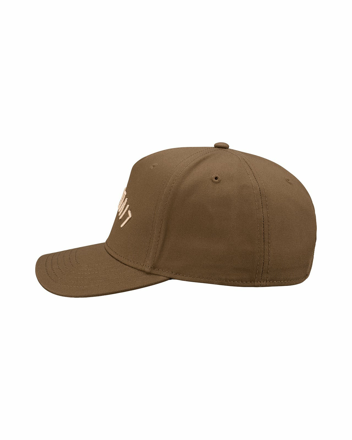Black Clover Trendy Vintage-Inspired Brown Hat with Live Lucky Logo