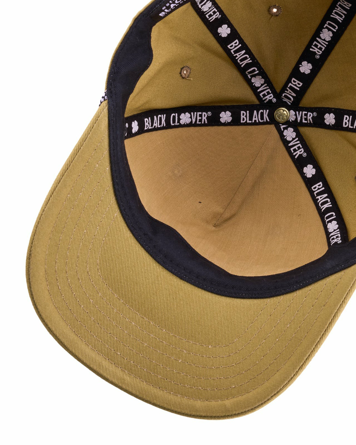 Black Clover Trendy Vintage-Inspired Yellow Hat with Rope Brim