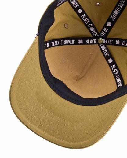 Black Clover Trendy Vintage-Inspired Yellow Hat with Rope Brim