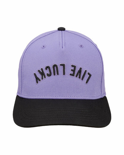 Black Clover Trendy Vintage-Inspired Purple Hat with Black Brim