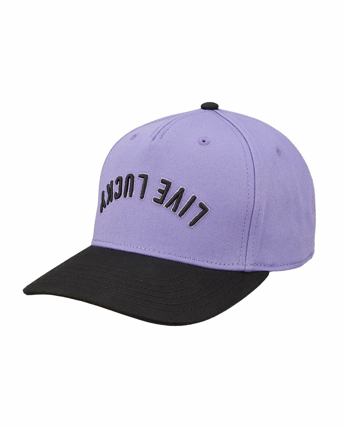 Black Clover Trendy Vintage-Inspired Purple Hat with Black Brim