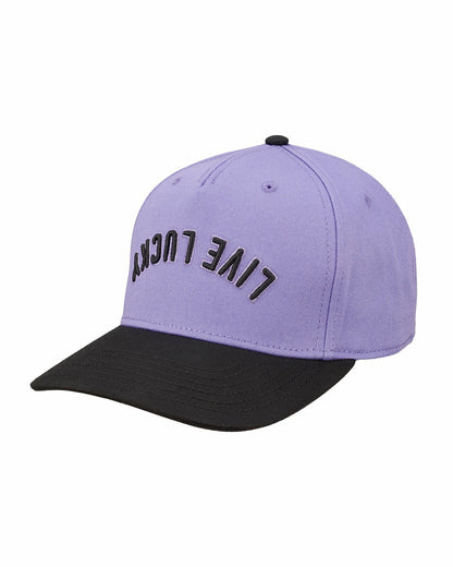 Black Clover Trendy Vintage-Inspired Purple Hat with Black Brim