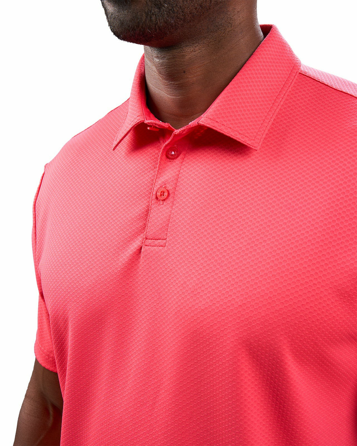 Black Clover Performance Men's Pink Golf Polo