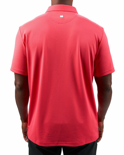 Black Clover Performance Men's Pink Golf Polo