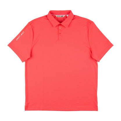 Black Clover Performance Men's Pink Golf Polo
