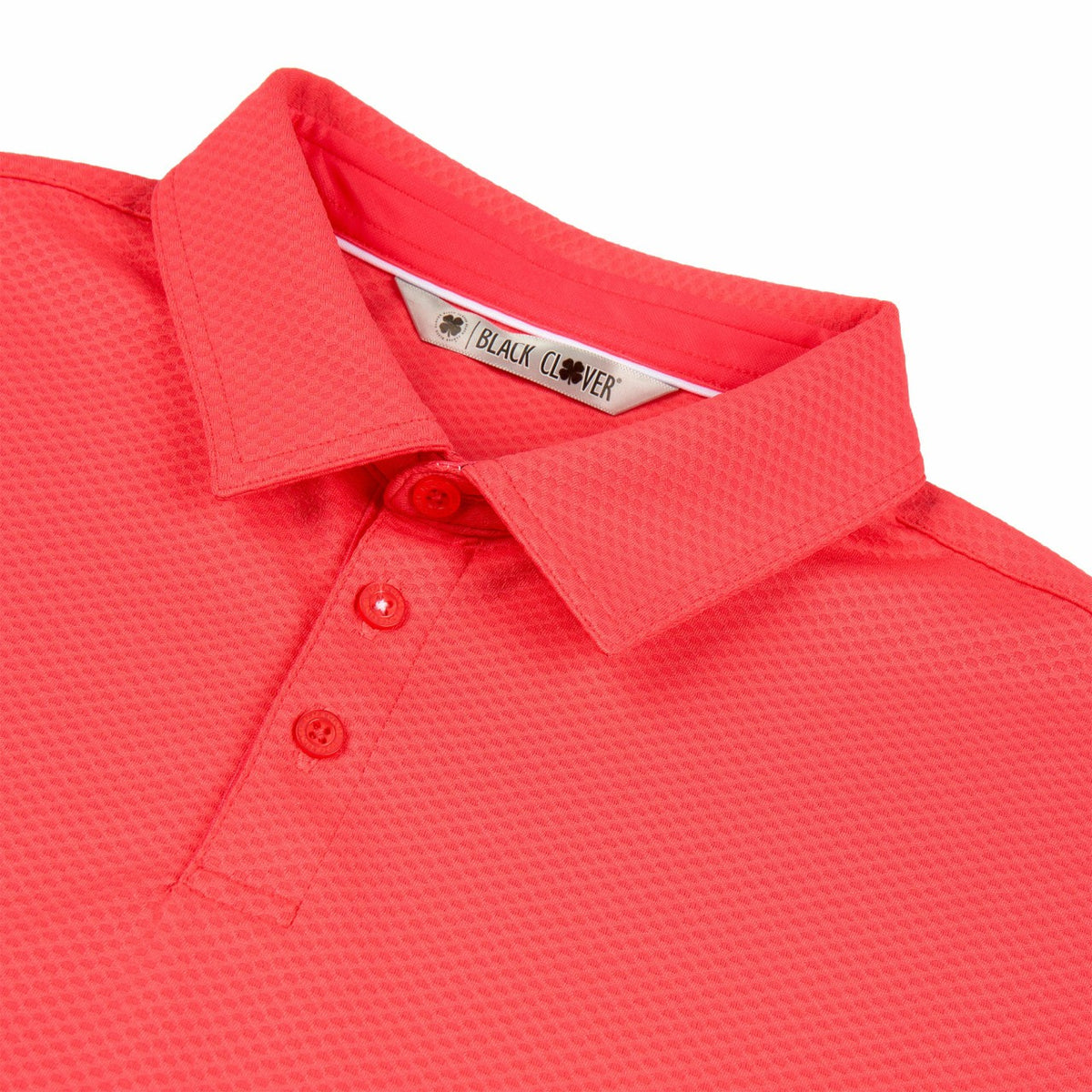 Black Clover Performance Men's Pink Golf Polo
