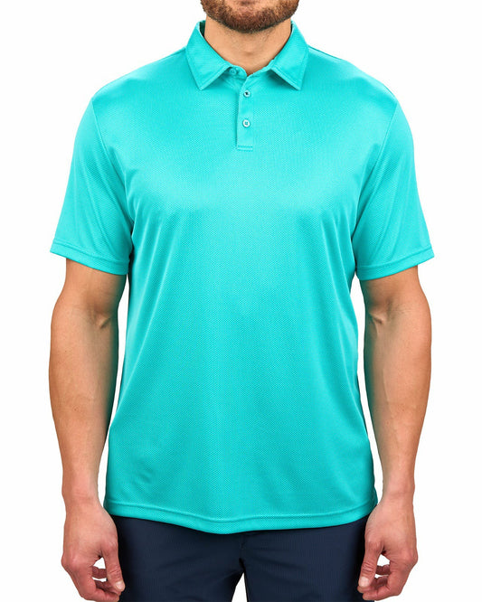 Black Clover Performance Men's Blue Golf Polo