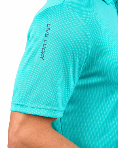 Black Clover Performance Men's Blue Golf Polo
