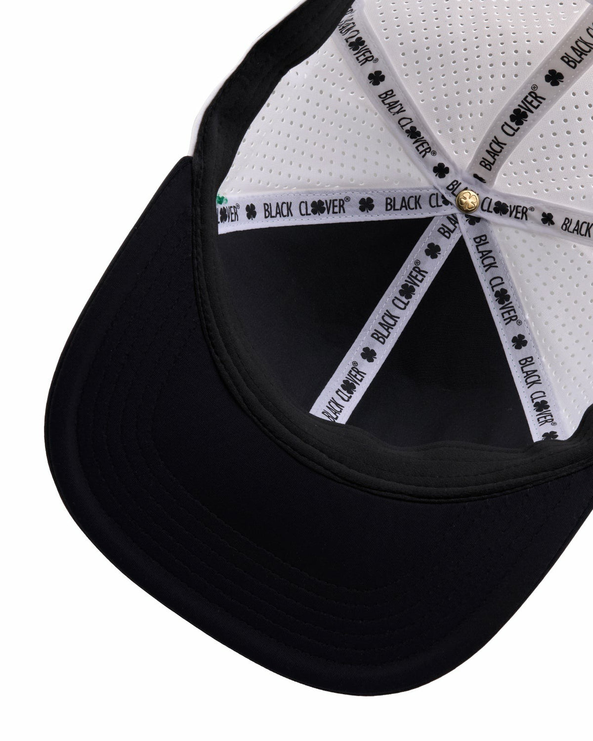 Black Clover Bright Green Perforated Golf Hat with Black Clover