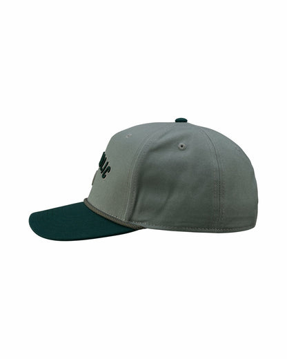 Black Clover Vintage Green Golf Snapback Hat with Clover Logo
