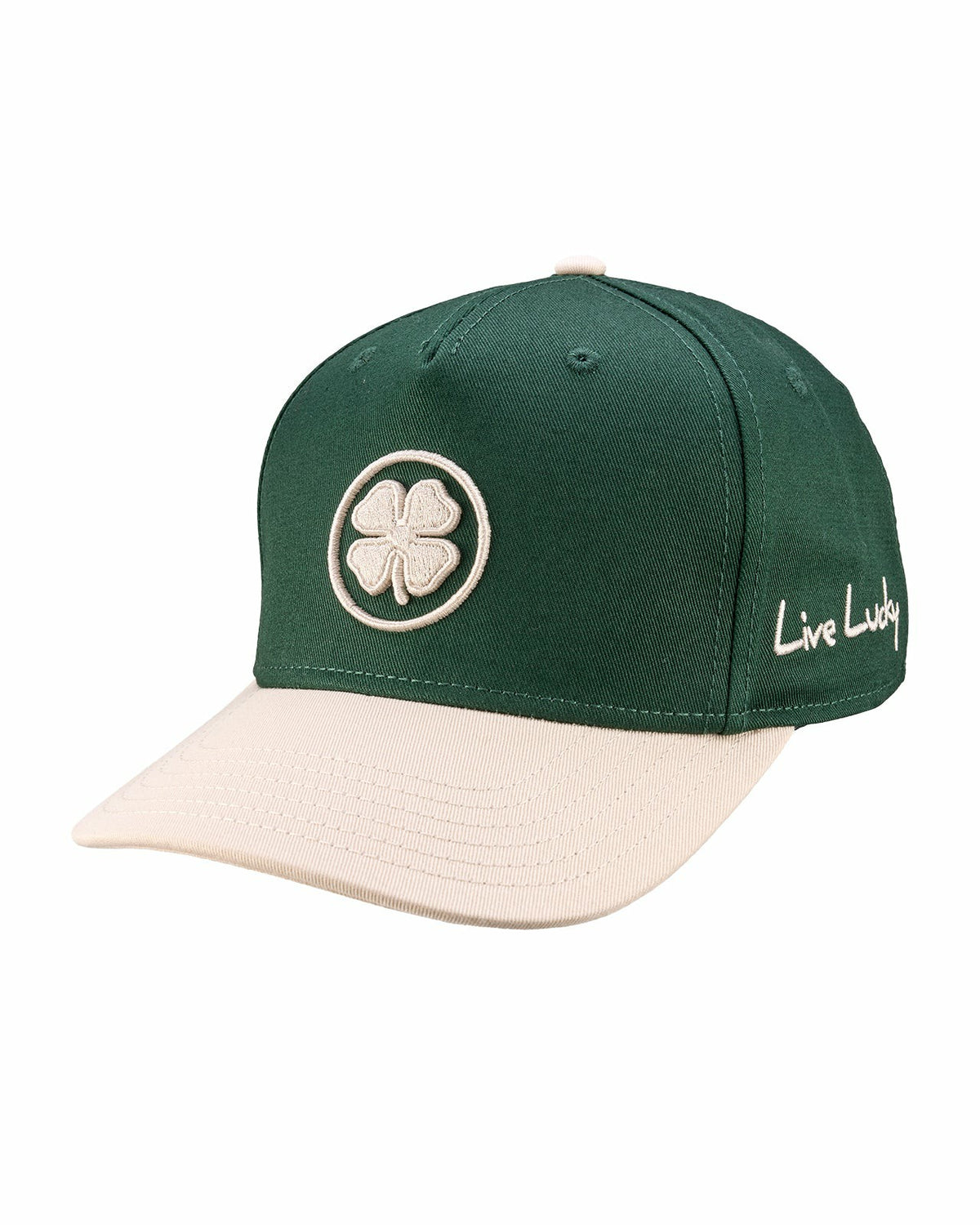 Black Clover Classic Green and White Golf Hat for Lifestyle & Comfort