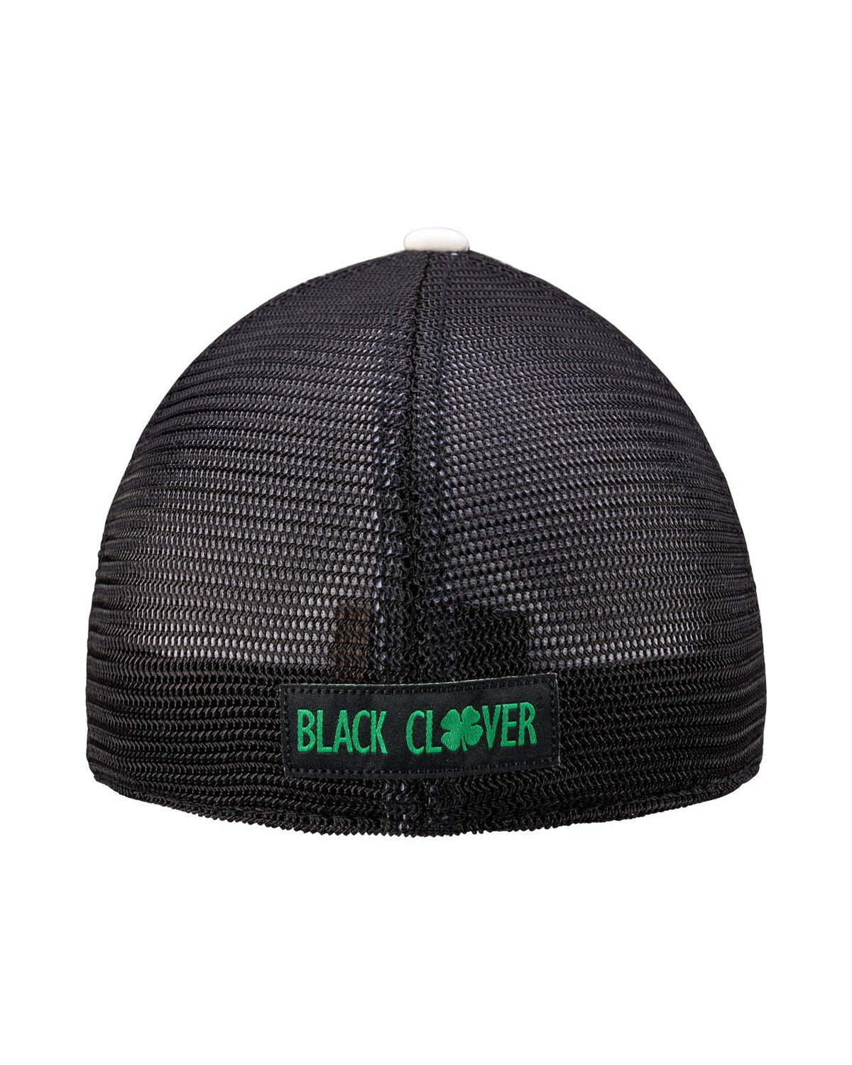 Black Clover White and Green Mesh Golf Hat with St. Patrick's Day Clover