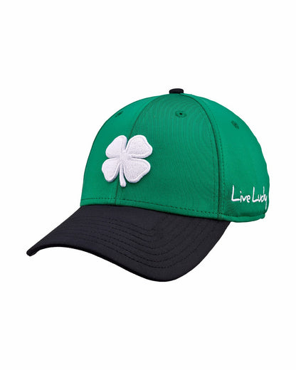 Black Clover Green and Black Premium Clover Hat for Golf and Lifestyle