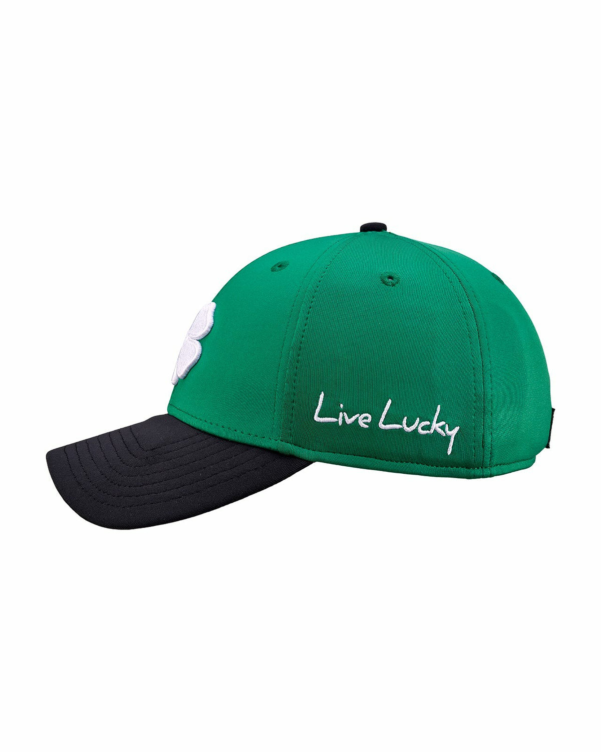 Black Clover Green and Black Premium Clover Hat for Golf and Lifestyle