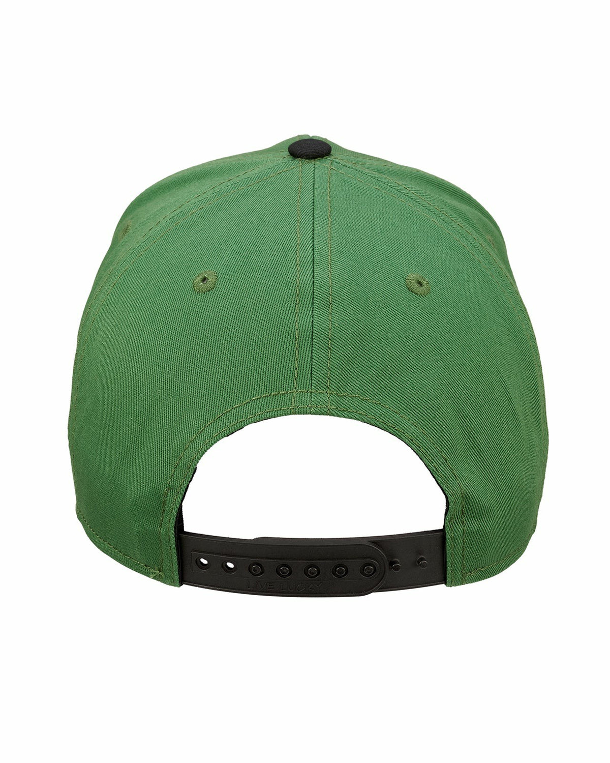 Black Clover Trendy Vintage-Inspired Green Hat with Black Brim
