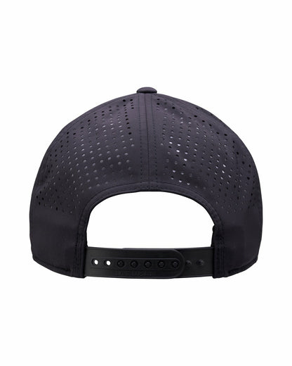 Black Clover Breathable Black Golf Hat with Rope and Patch