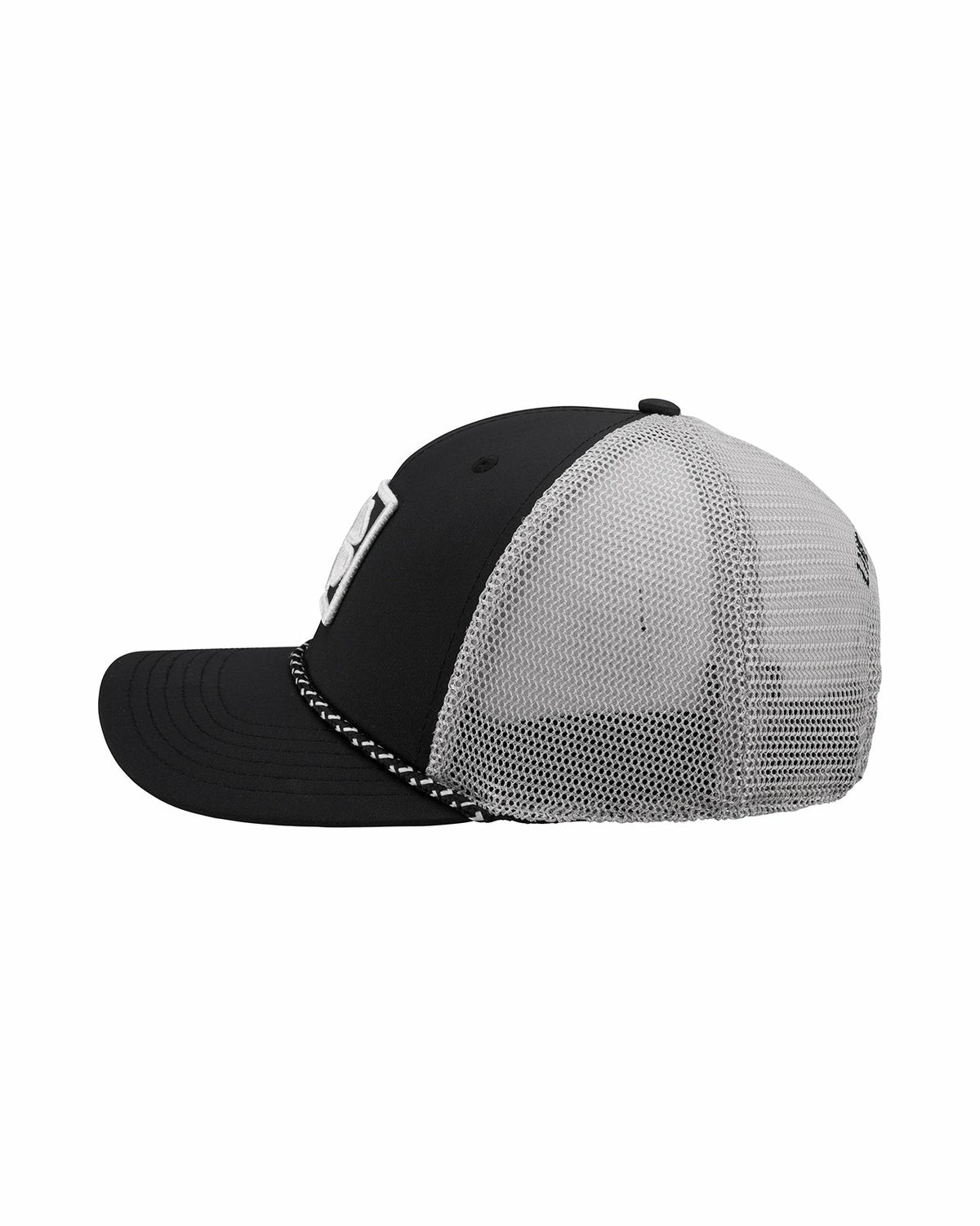 Black Clover Blue and Tan Mesh Golf Hat with Clover Icon