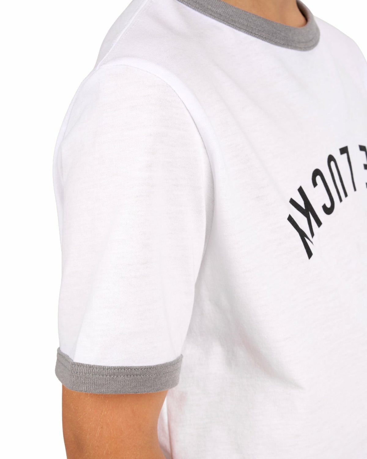 Black Clover Super Soft Kids' White Graphic Tee for Golf or Play