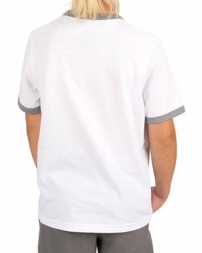 Black Clover Super Soft Kids' White Graphic Tee for Golf or Play