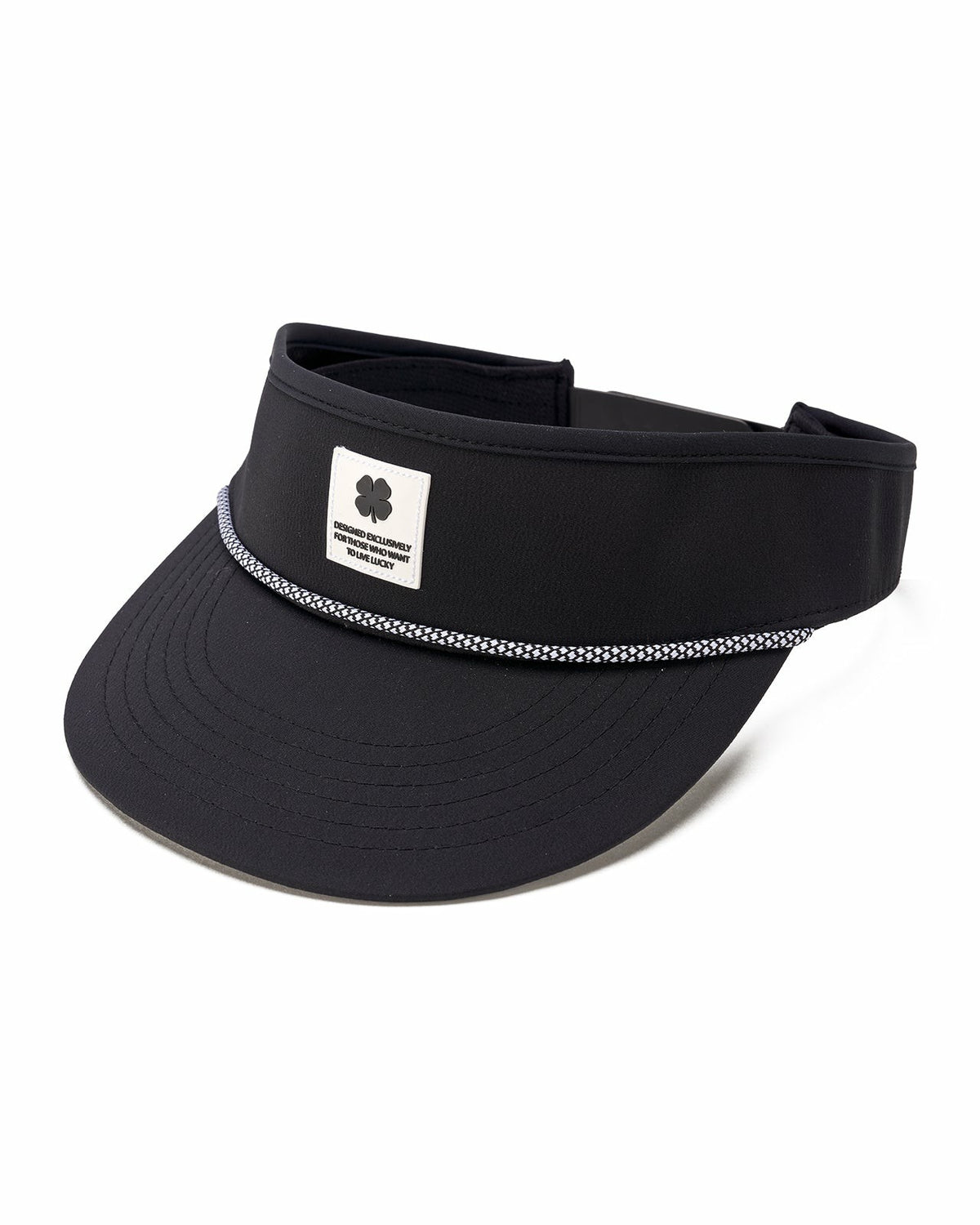 Black Clover Unisex Black Visor for Pickleball, Golf, & Tennis