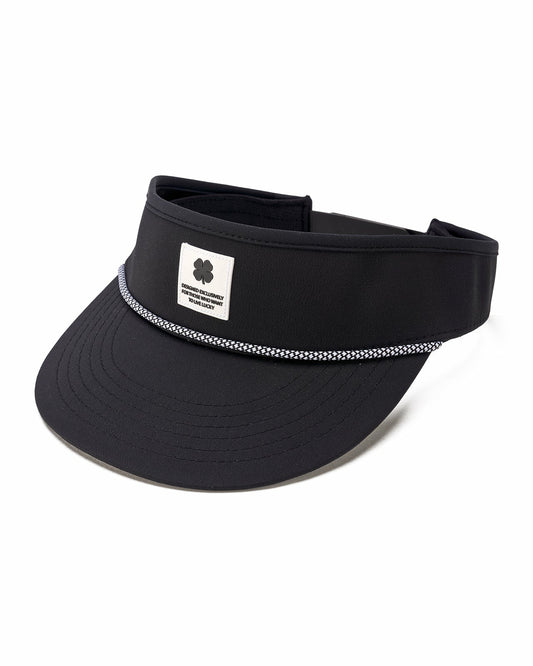 Black Clover Unisex Black Visor for Pickleball, Golf, & Tennis