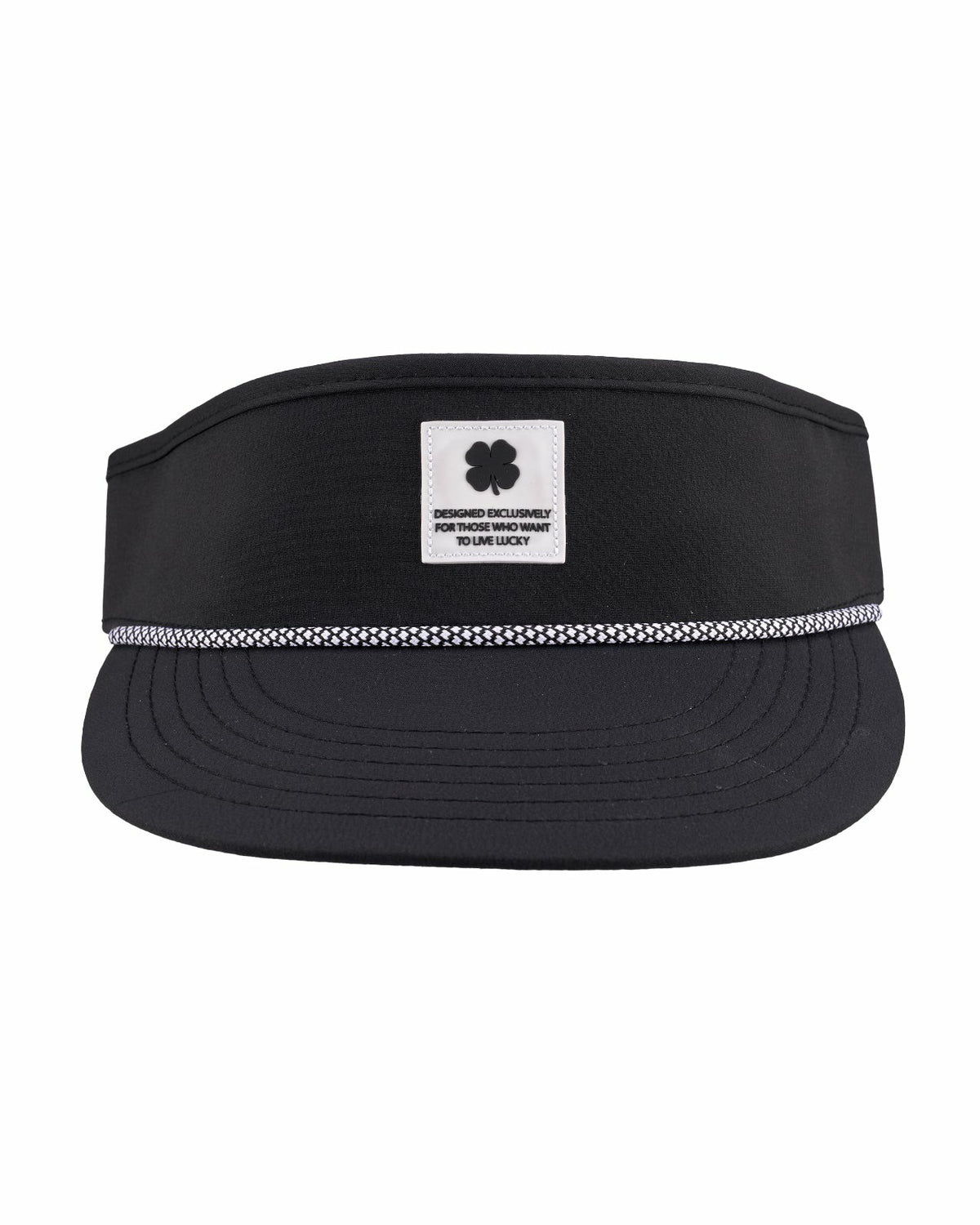 Black Clover Unisex Black Visor for Pickleball, Golf, & Tennis