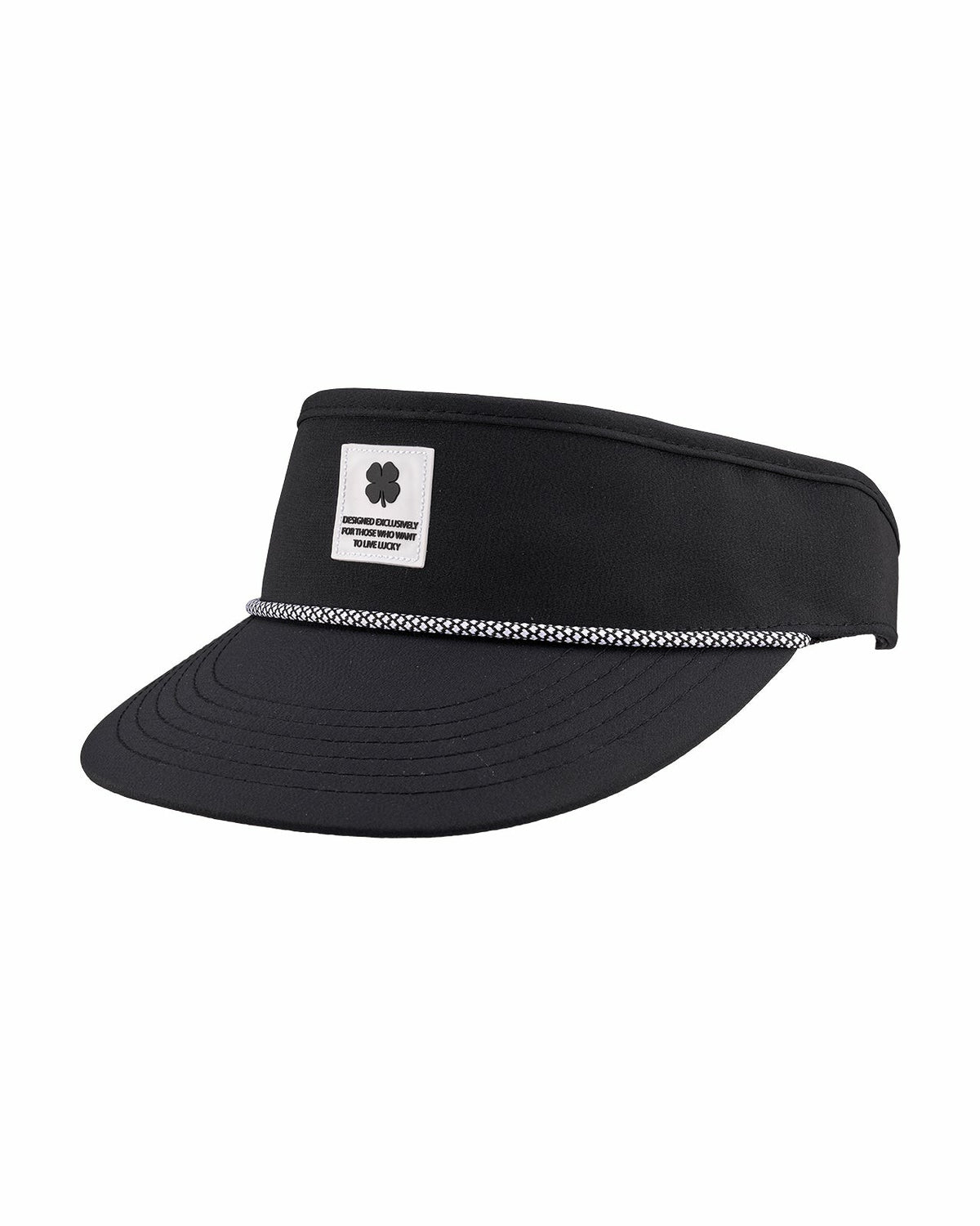 Black Clover Unisex Black Visor for Pickleball, Golf, & Tennis