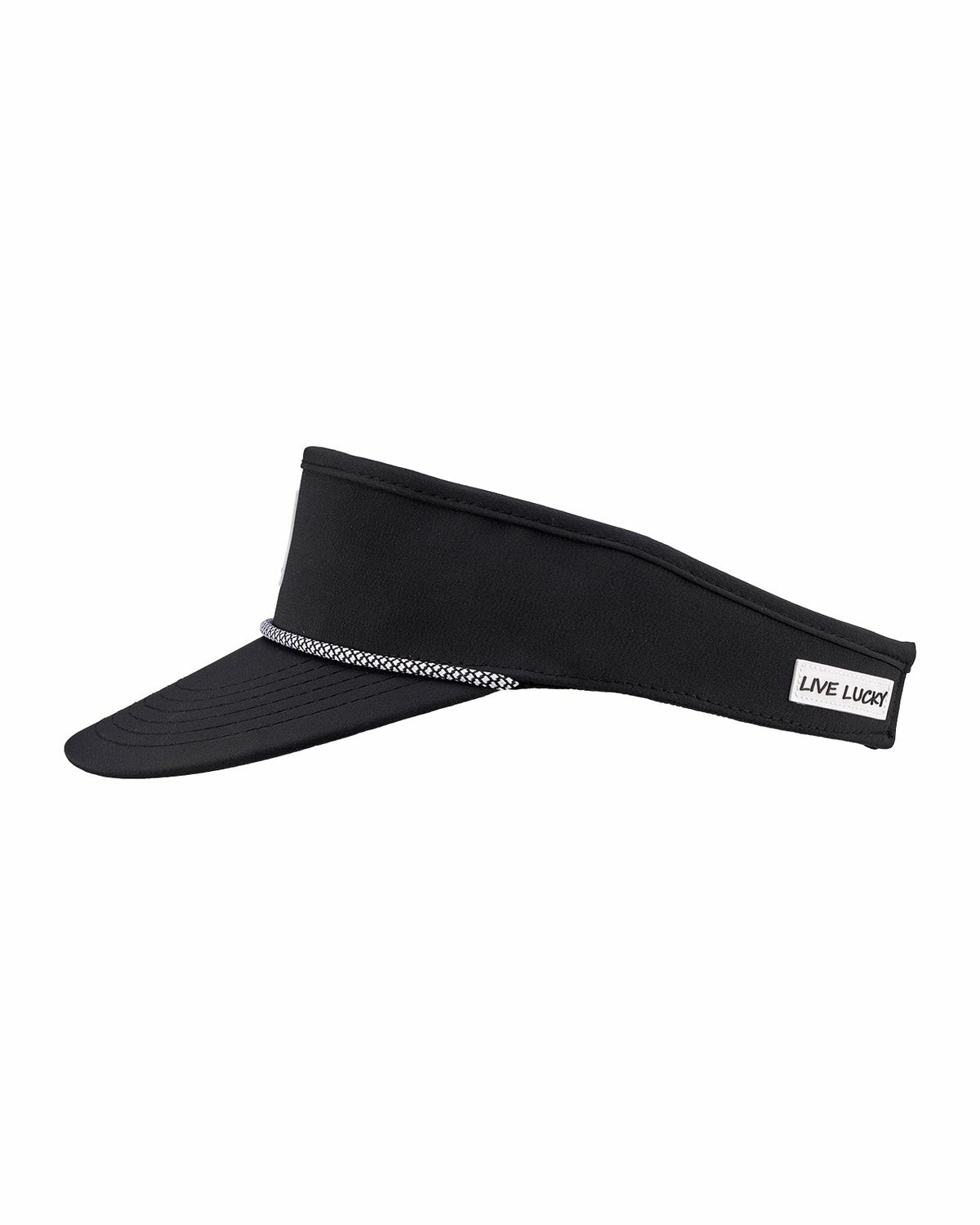 Black Clover Unisex Black Visor for Pickleball, Golf, & Tennis