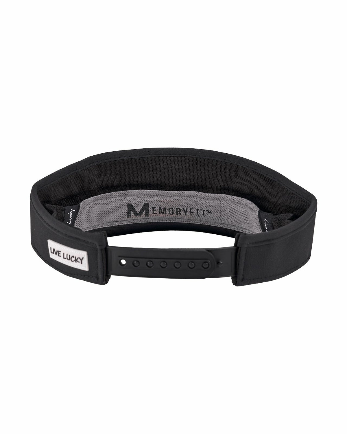 Black Clover Unisex Black Visor for Pickleball, Golf, & Tennis