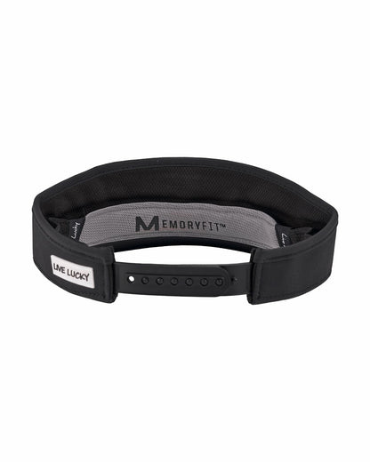 Black Clover Unisex Black Visor for Pickleball, Golf, & Tennis
