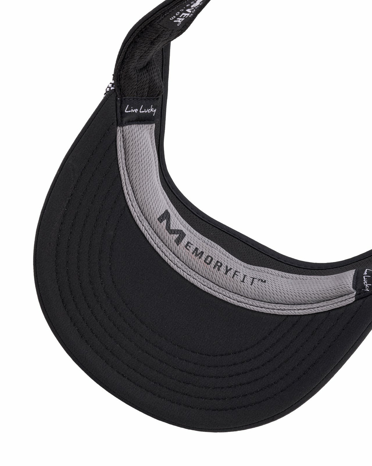 Black Clover Unisex Black Visor for Pickleball, Golf, & Tennis