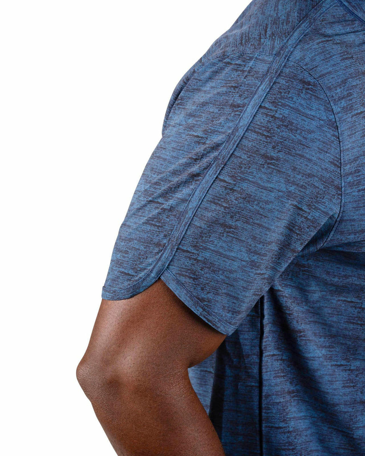 Black Clover Men's Navy Athletic Fit Tee for Gym and Performance