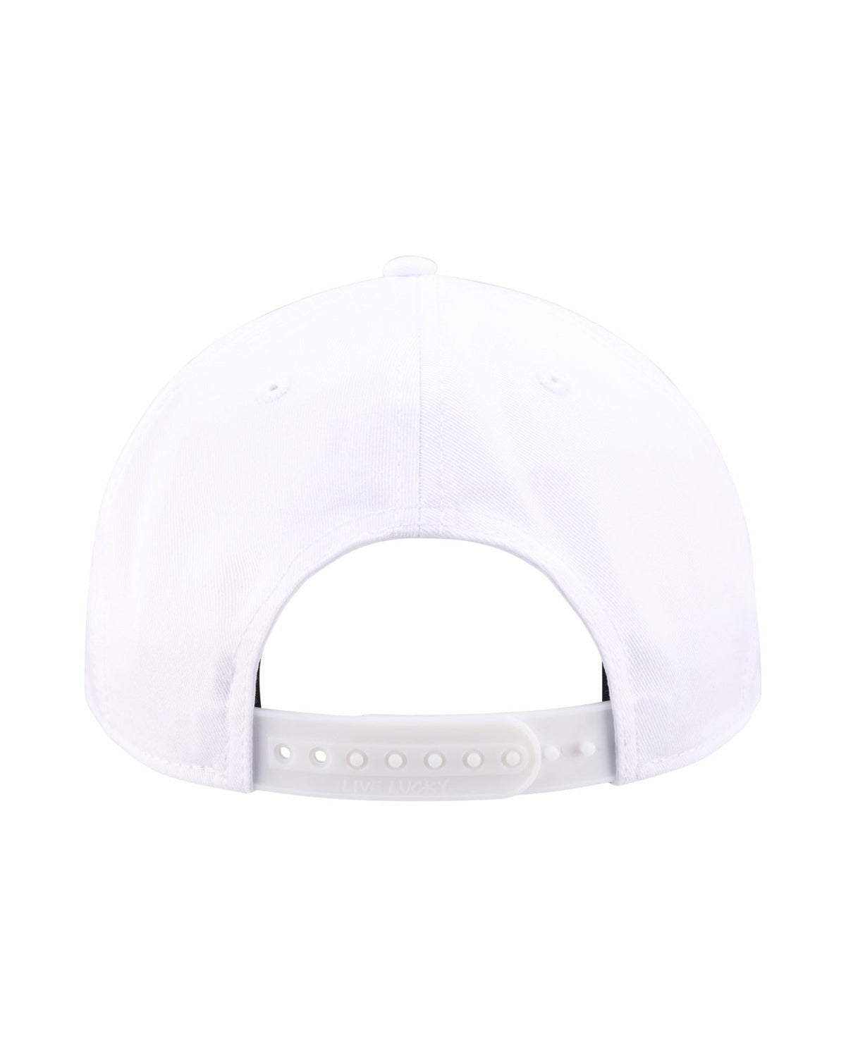 Black Clover Trendy Vintage-Inspired White Hat with Rope Brim
